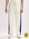 NOBERO Colorblock Men White Track Pants