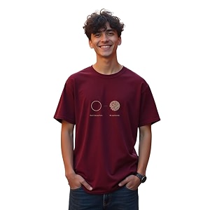 Nobero Mens Regular Graphic Printed T-Shirt for