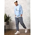 Nobero Men39s Graphic Printed Oversized Sweatshirt 