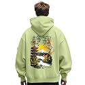 Nobero Men39s Graphic Printed Oversized Hoodie 