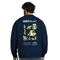 Nobero Men39s Graphic Printed Oversized Sweatshirt 