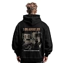 Nobero Men39s Graphic Printed Oversized Hoodie 