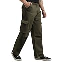 Nobero Oversized Cargo Pants for Men 
