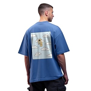 Nobero Mens Oversized Graphic T-Shirt for Men