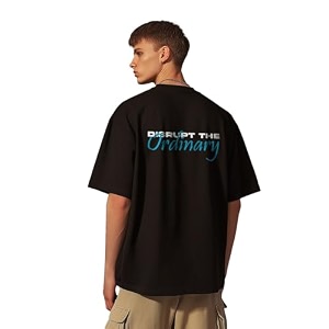 Nobero Mens Oversized Graphic T-Shirt for Men