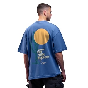 Nobero Mens Oversized Graphic T-Shirt for Men