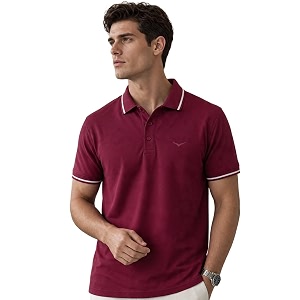 NOBERO Mens Travel Polo T-Shirt Premium
