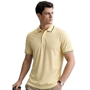 NOBERO Mens Travel Polo T-Shirt Premium