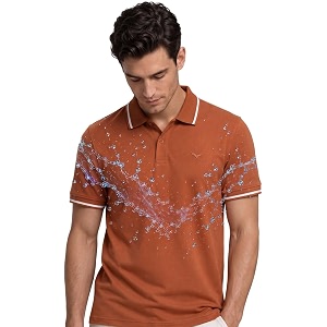 NOBERO Mens Travel Polo T-Shirt Premium