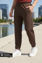 NOBERO Men Solid Brown Track Pants