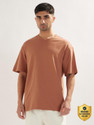NOBERO Men Solid Crew Neck Pure Cotton