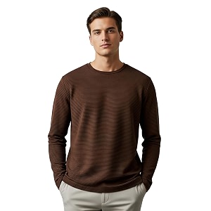 Nobero Ottoman Texture Full Sleeve T-Shirt for