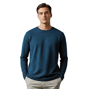 Nobero Ottoman Texture Full Sleeve T-Shirt for