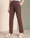 NOBERO Solid Women Brown Track Pants