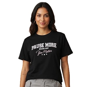 Nobero Womens Graphic Printed T-Shirt Regular