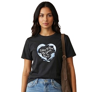 Nobero Womens Graphic Printed T-Shirt Regular