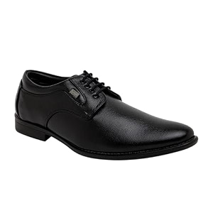 nobility faux leather black formal lace up shoes for men  comfortable walking  classic design  breathable  slip resistant 