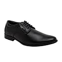 NOBILITY Faux Leather Black Formal Lace Up Shoes for Men || Comfortable Walking | Classic Design | Breathable || Slip Resistant |
