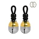 Noble Bells Handmade in USA, Extra Loud Pet Collar Bell, Large Pair