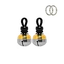 Noble Bells Handmade in USA, Extra Loud Pet Collar Bell, Extra Small Pair