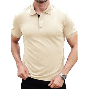 noble monk mens pure cotton loose half sleeve polo t-shirt  collar tshirt casual t-shirt
