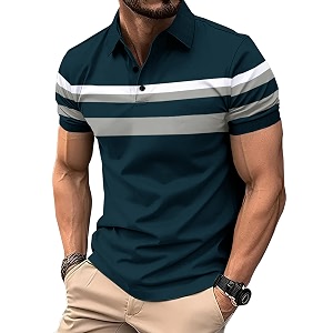 noble monk mens pure cotton loose half sleeve polo t-shirt  collar tshirt casual t-shirt