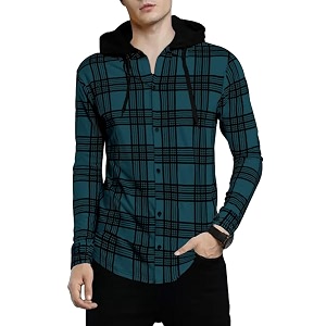 Noble Monk Mens Checkered Long Sleeve Shirts