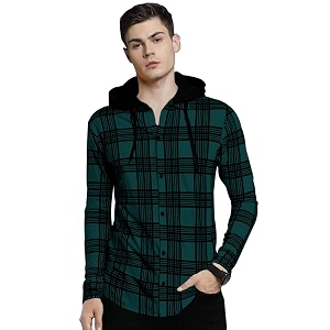 Noble Monk Mens Checkered Long Sleeve Shirts