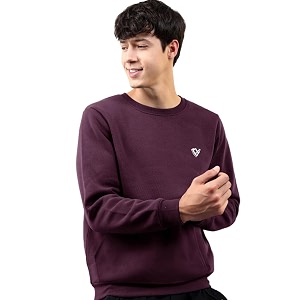 Noble Monk Mens Fleece Crew Neck Sweatshirt