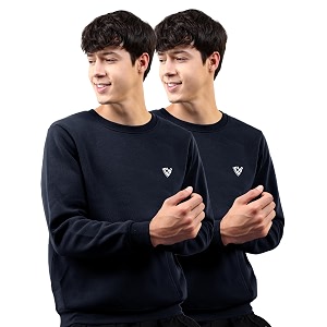 Noble Monk Mens Fleece Crew Neck Sweatshirt