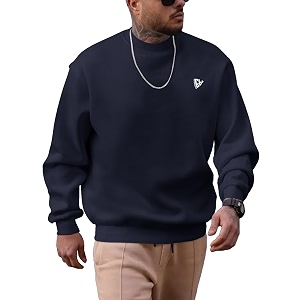 Noble Monk Mens Fleece Crew Neck Sweatshirt