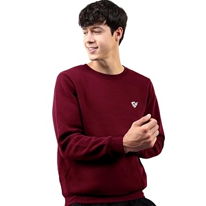 Noble Monk Mens Fleece Crew Neck Sweatshirt