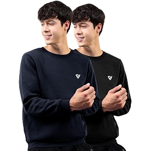 Noble Monk Mens Fleece Crew Neck Sweatshirt