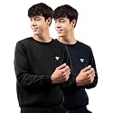 Noble Monk Men39s Fleece Crew Neck Sweatshirt