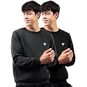 Noble Monk Men39s Fleece Crew Neck Sweatshirt