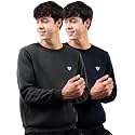 Noble Monk Men39s Fleece Crew Neck Sweatshirt