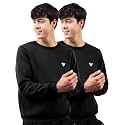 Noble Monk Men39s Fleece Crew Neck Sweatshirt