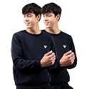 Noble Monk Men39s Fleece Crew Neck Sweatshirt