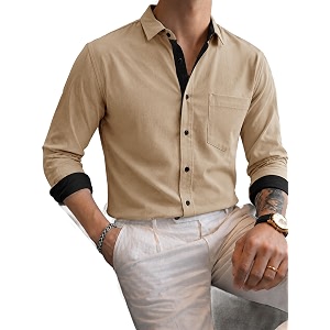 Noble Monk Mens Full Sleeve Shirt