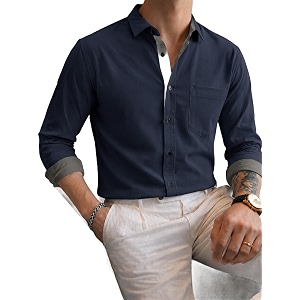 Noble Monk Mens Full Sleeve Shirt