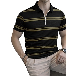 Noble Monk Mens Regular Fit Polo Neck
