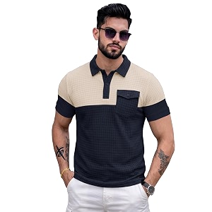 Noble Monk Mens Regular Fit Polo Neck