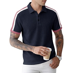 Noble Monk Mens Regular Fit Polo Neck
