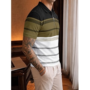 Noble Monk Mens Regular Fit Polo Neck