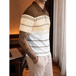 Noble Monk Mens Regular Fit Polo Neck