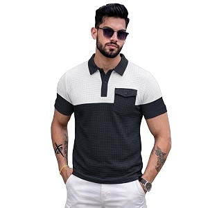 Noble Monk Mens Regular Fit Polo Neck