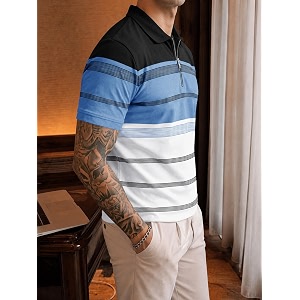 Noble Monk Mens Regular Fit Polo Neck