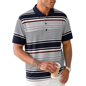 Noble Monk Mens Regular Fit Polo Neck