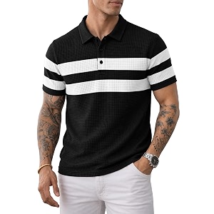 Noble Monk Mens Regular Fit Polo Neck