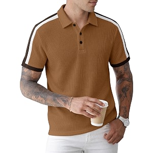 Noble Monk Mens Regular Fit Polo Neck